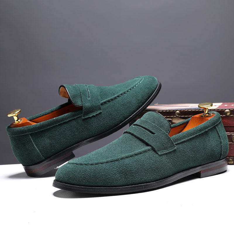 Men's suede penny loafers alternate color
