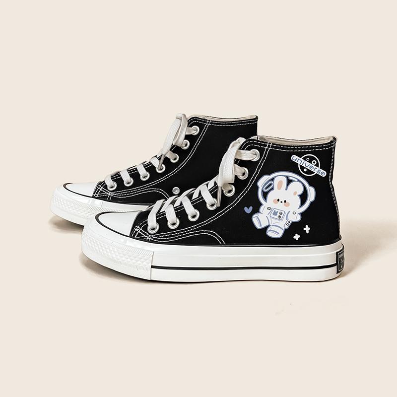 Cartoon printed shoes color options