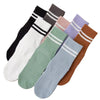 White stripe running socks main view