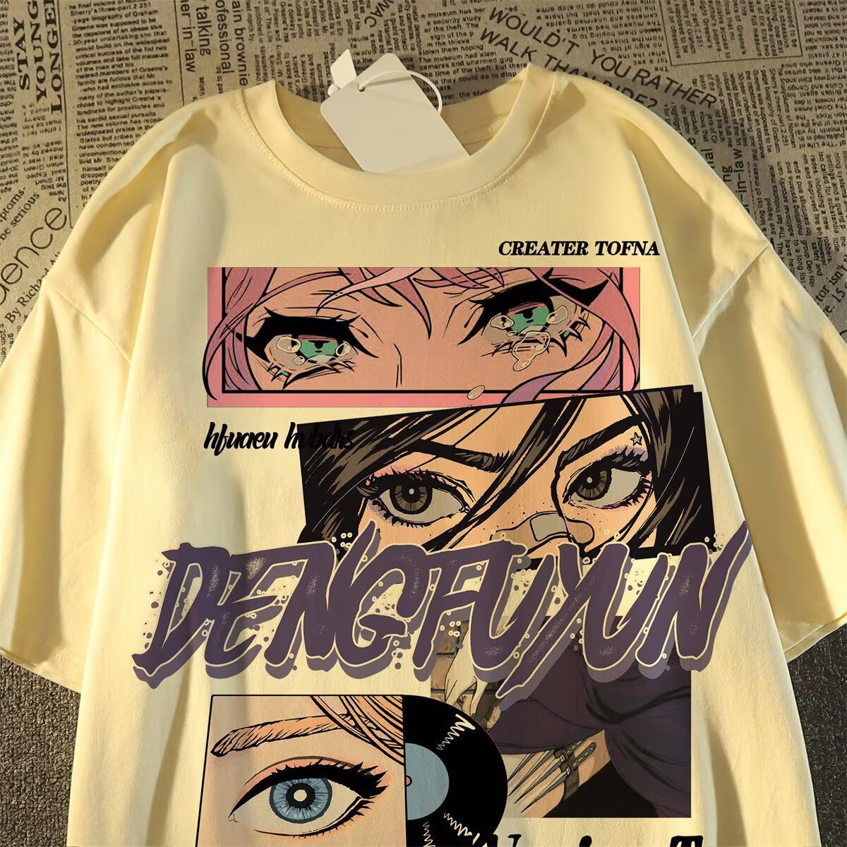 New Anime Loose Print Tee