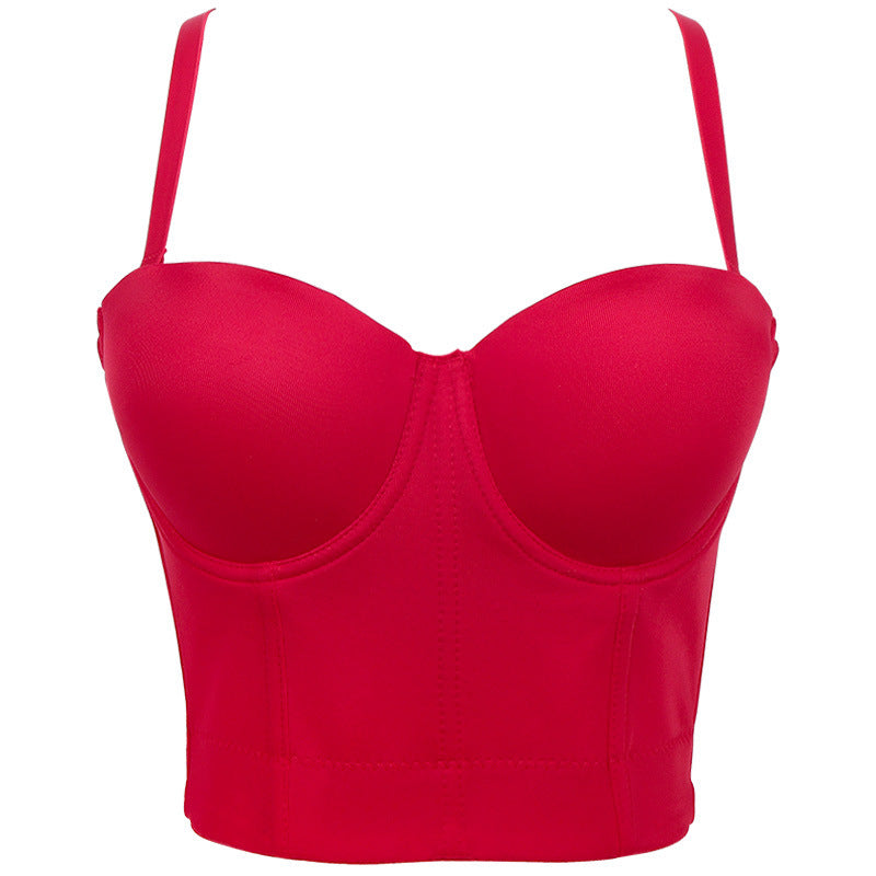 Backless tube bra detail