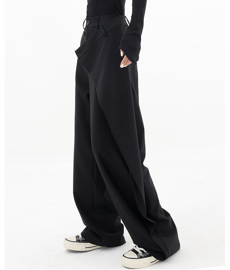 Irregular wide leg pants alternate color