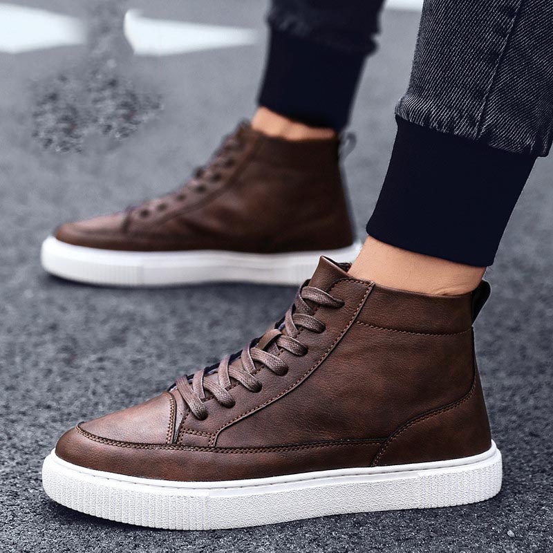 All-match leather shoes alternate color