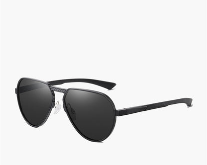 Polarized alloy frame glasses side view