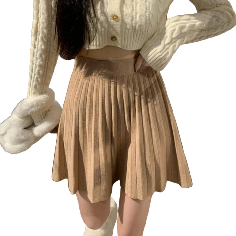 Oxford Pleated Wool Mini