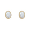 Radiance oval pearl stud earrings classic old money jewellery