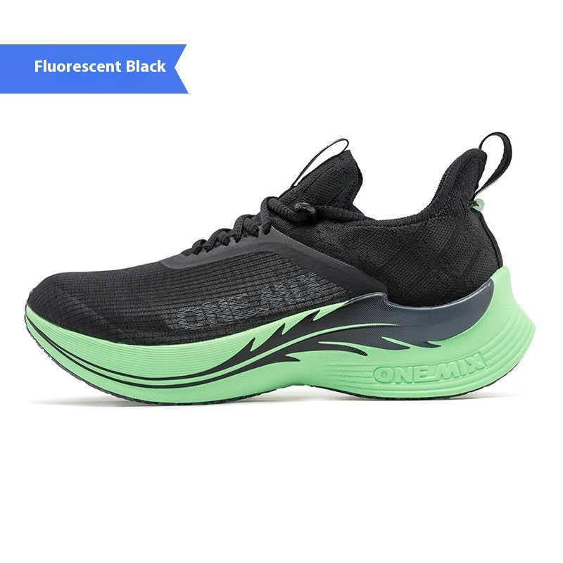 Carbon plate stride runner sole view