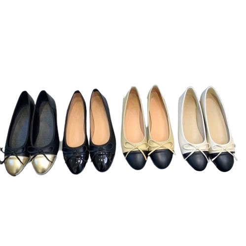 Women's flat bowknot ballet shoes elegant casual flats