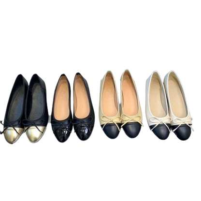 Women's flat bowknot ballet shoes elegant casual flats