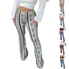 TAEVI printed slim fit pants main view
