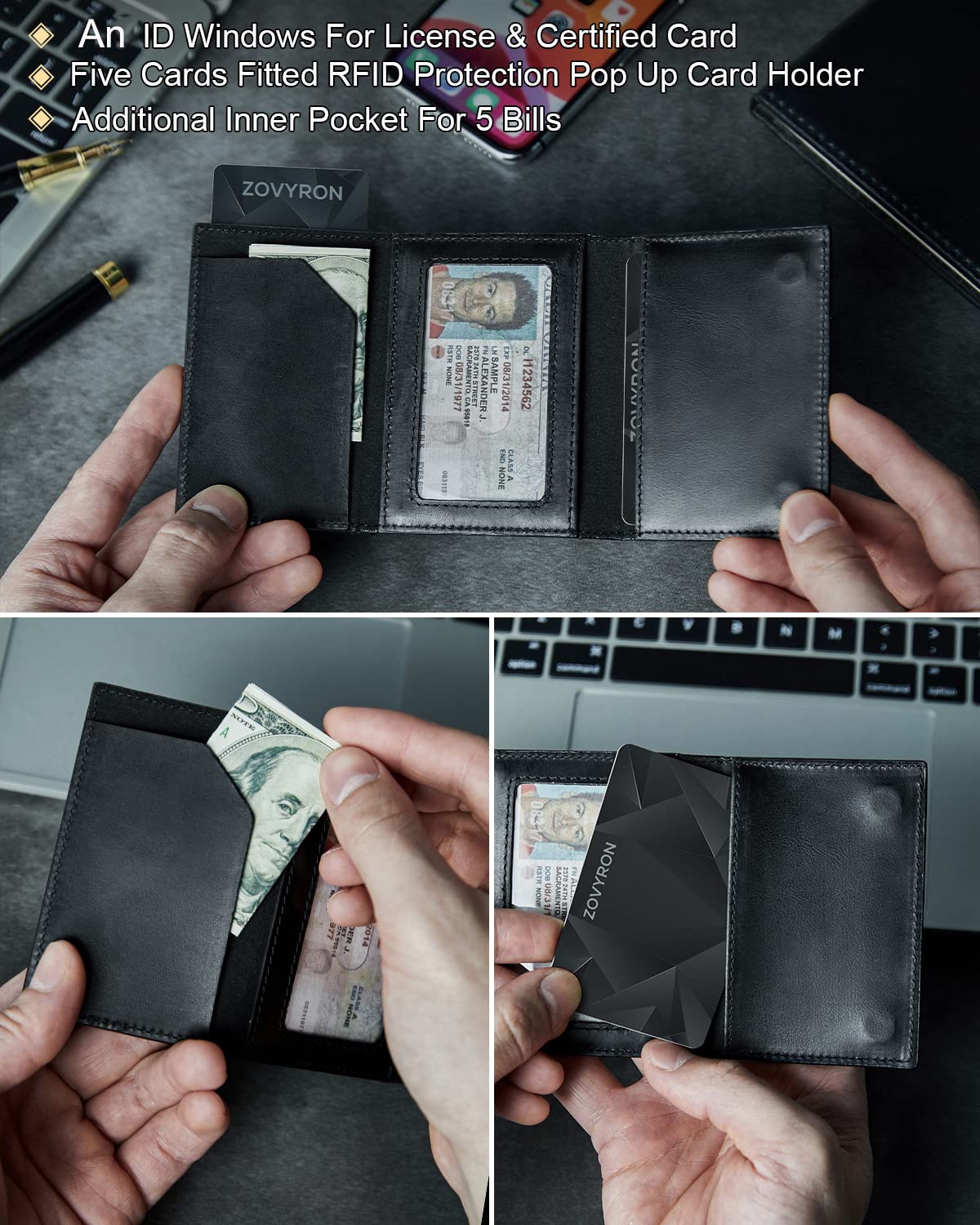 Airtag slim wallet lifestyle