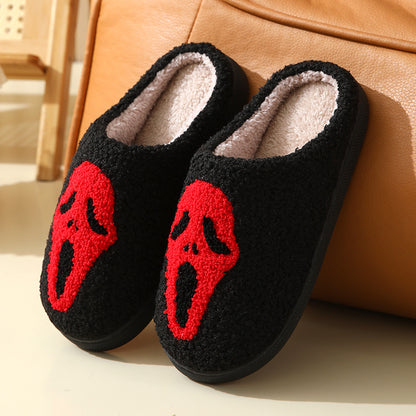 Unisex Skull Cotton Slippers