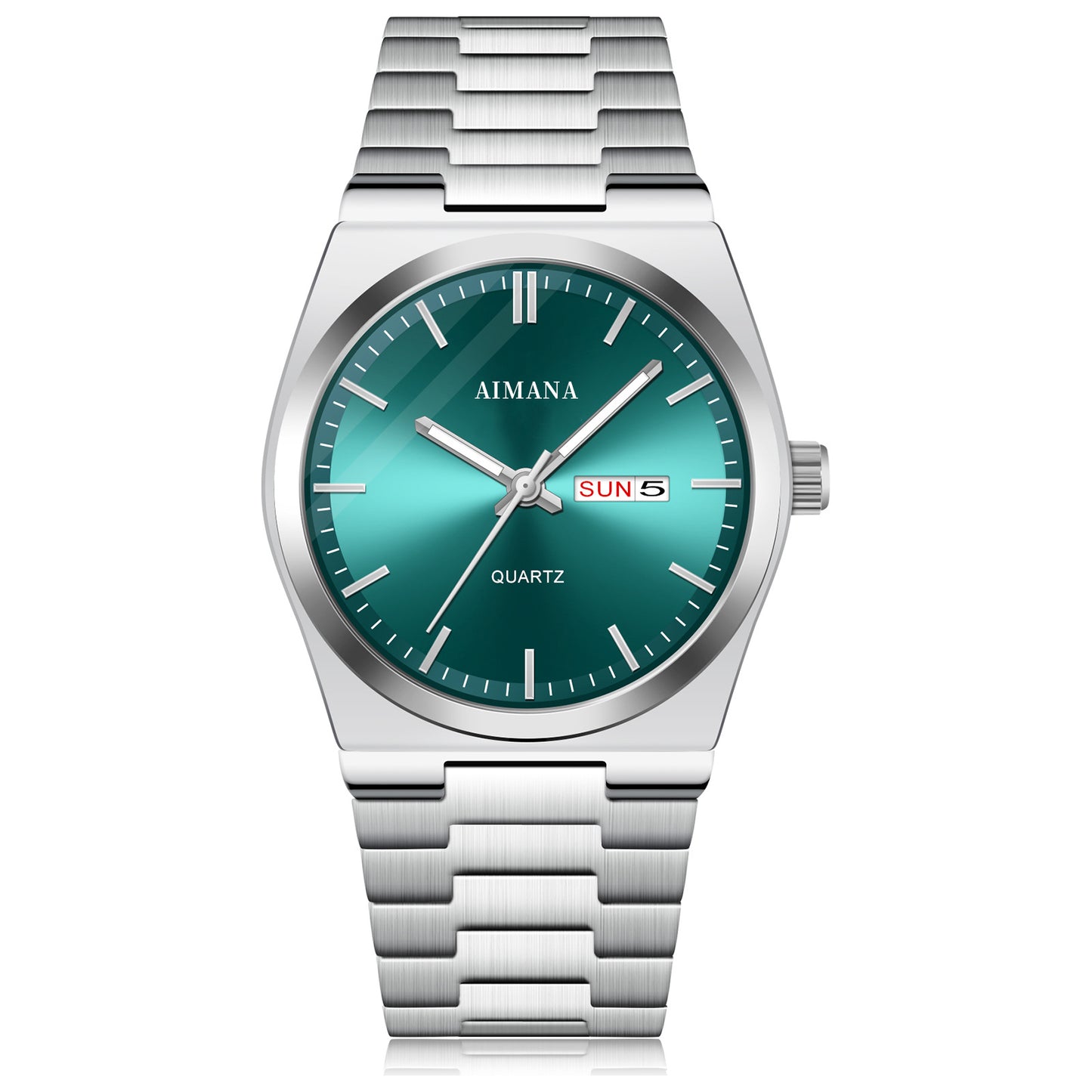 Marine quartz watch close-up detail