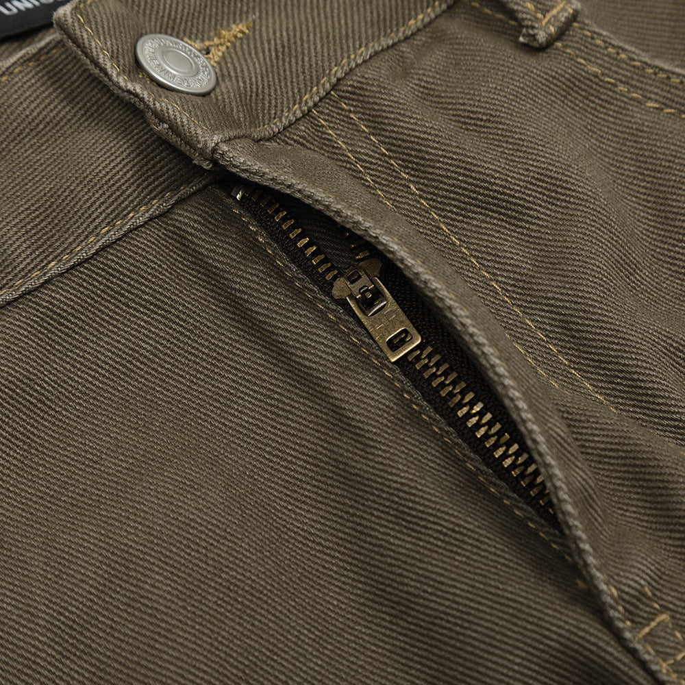 Men's slightly flared jeans back view