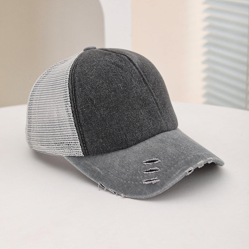 Frayed Mesh Cap