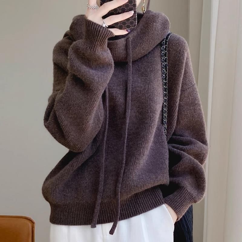 Lazy style warm sweater alternate color