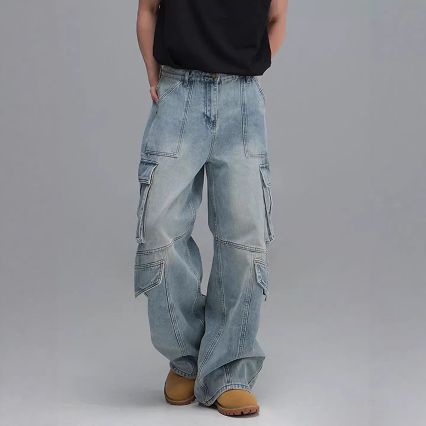 Washed Workwear Jeans