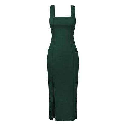 Women's halter neck maxi dress lifestyle styled