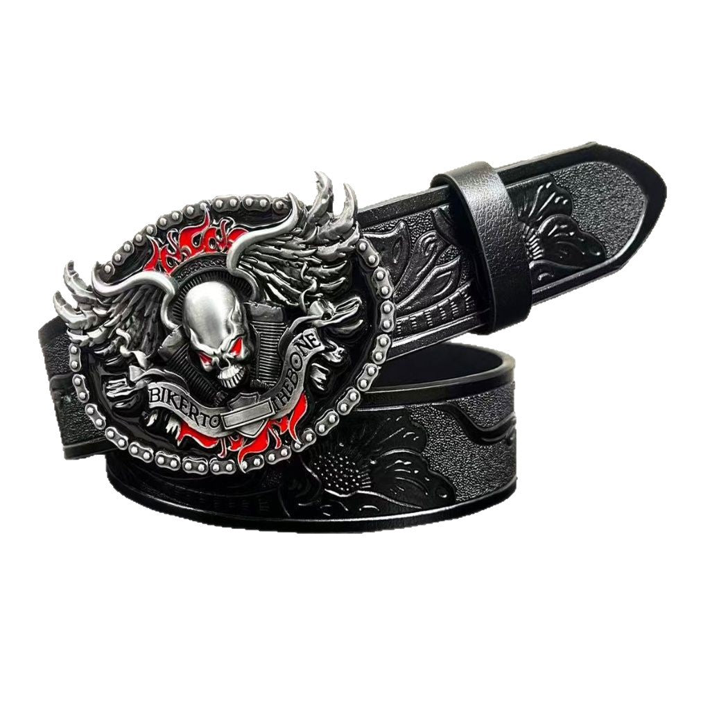 Vintage embossed belt main view