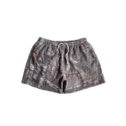 Harajuku camo shorts back view