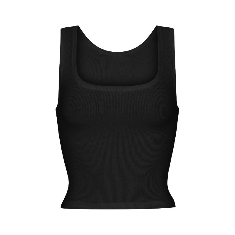 Square Neck Crop Vest