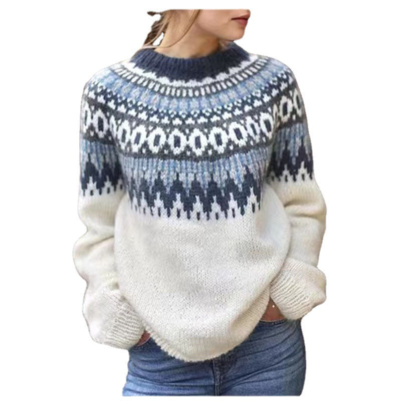 Jacquard vintage sweater main view