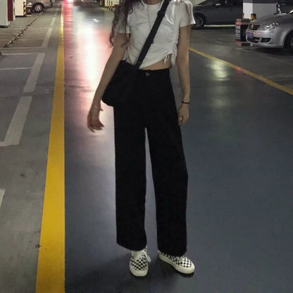 American retro wide leg jeans alternate color