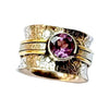 Purple antique ring main view