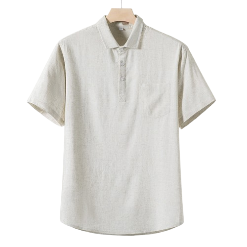 Premium Casablanca linen polo color options