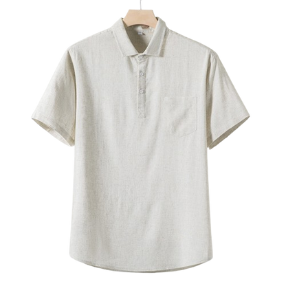 Premium Casablanca linen polo color options