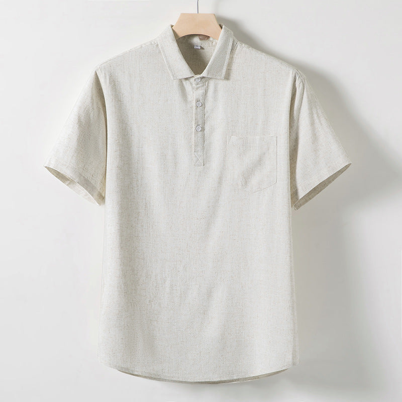 Premium Casablanca linen polo alternate color