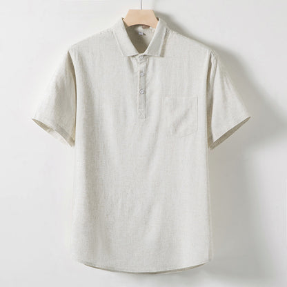 Premium Casablanca linen polo alternate color