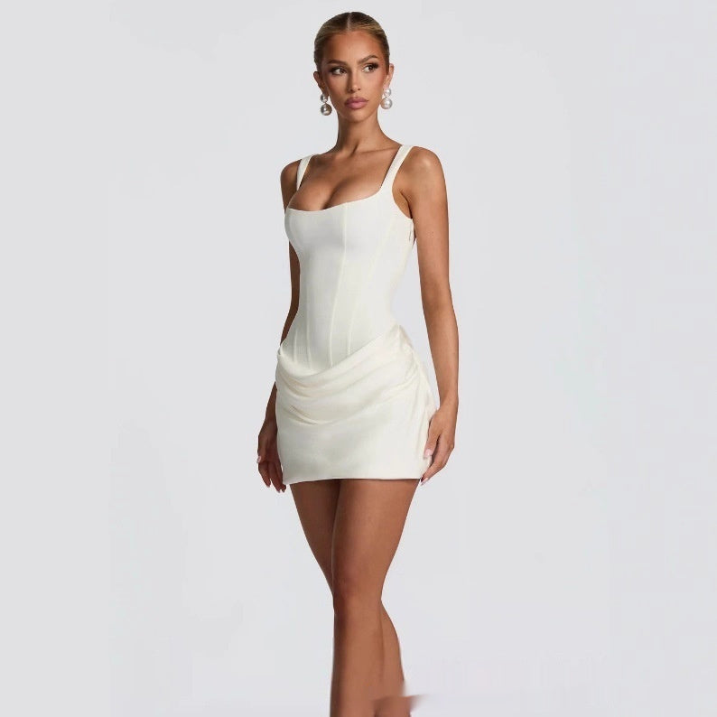 Corset summer party dress full length