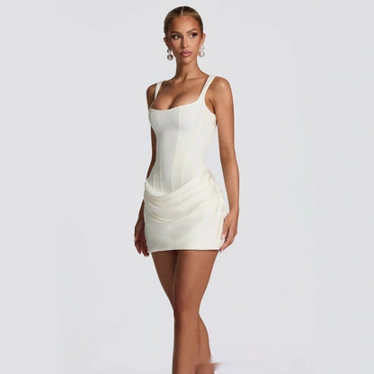 Corset summer party dress full length
