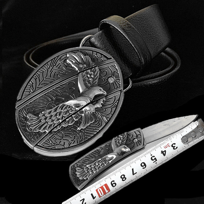 Punk defense buckle belt color options
