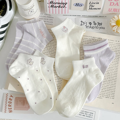 Cute cartoon ankle socks lifestyle