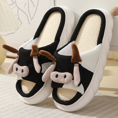 Cartoon animal home slippers color options