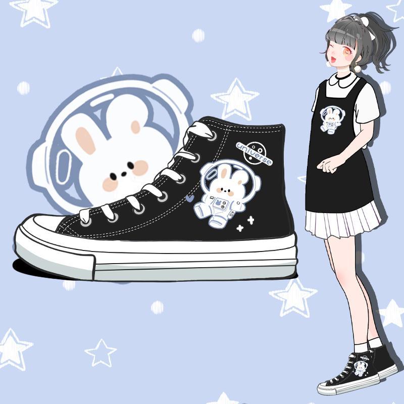 Cartoon printed shoes lifestyle