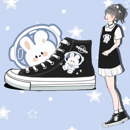 Cartoon printed shoes lifestyle