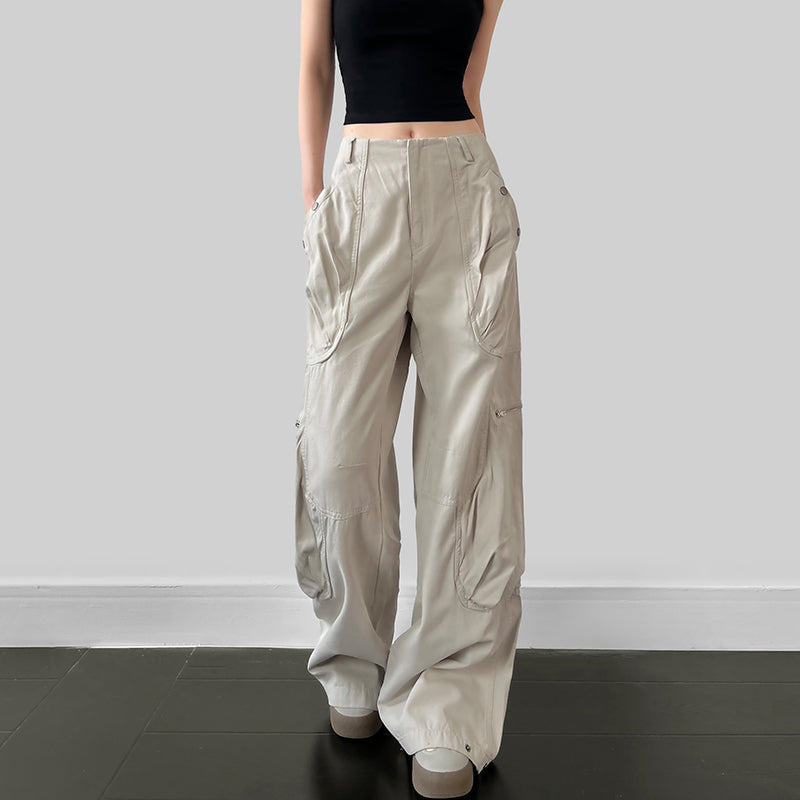 Wide leg pocket overalls color options