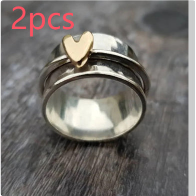 Peach heart decompression ring lifestyle