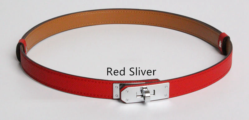Women's vintage slim belt pair view