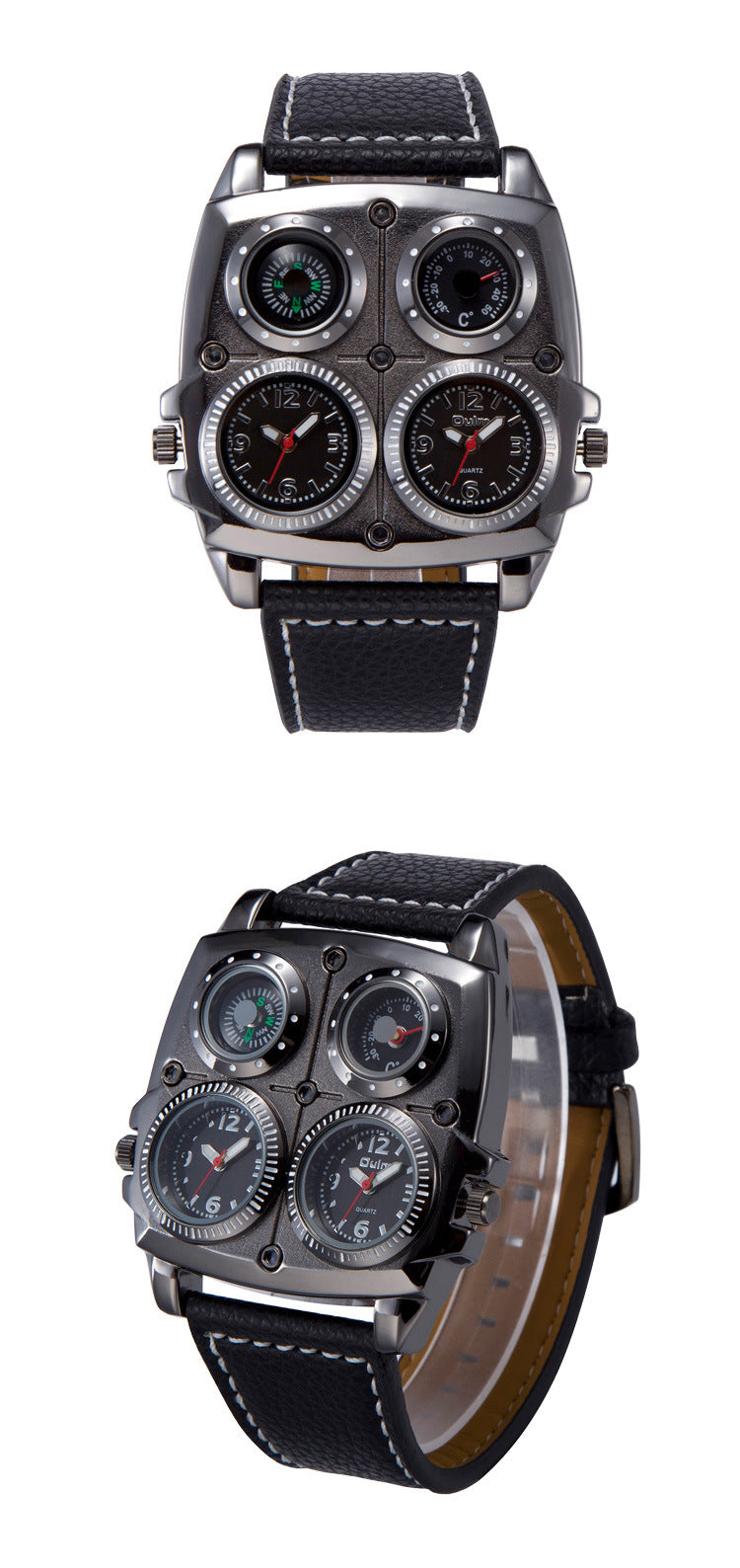 Quartz watch for men bracelet detail