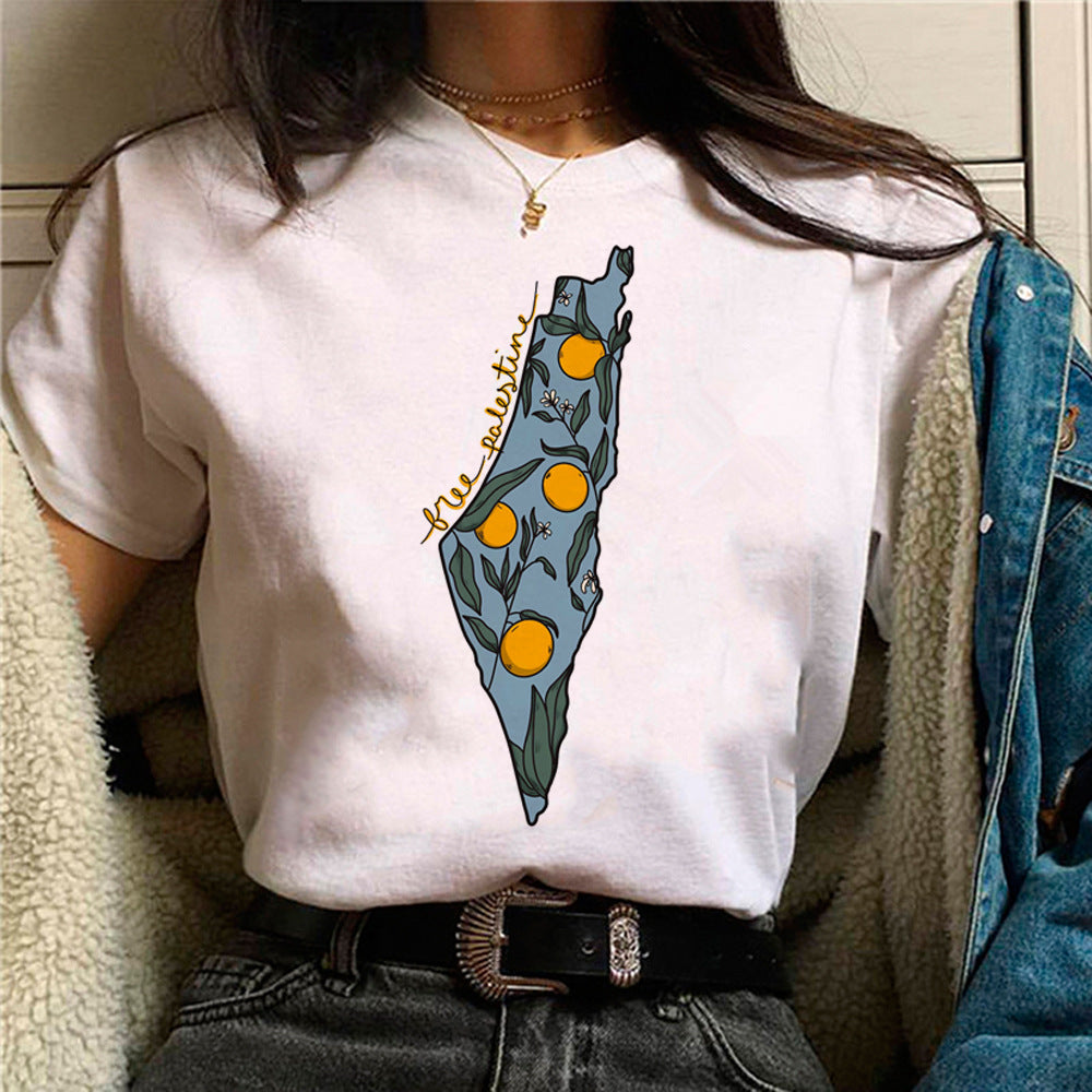 Tokyo Palestine graphic tee lifestyle