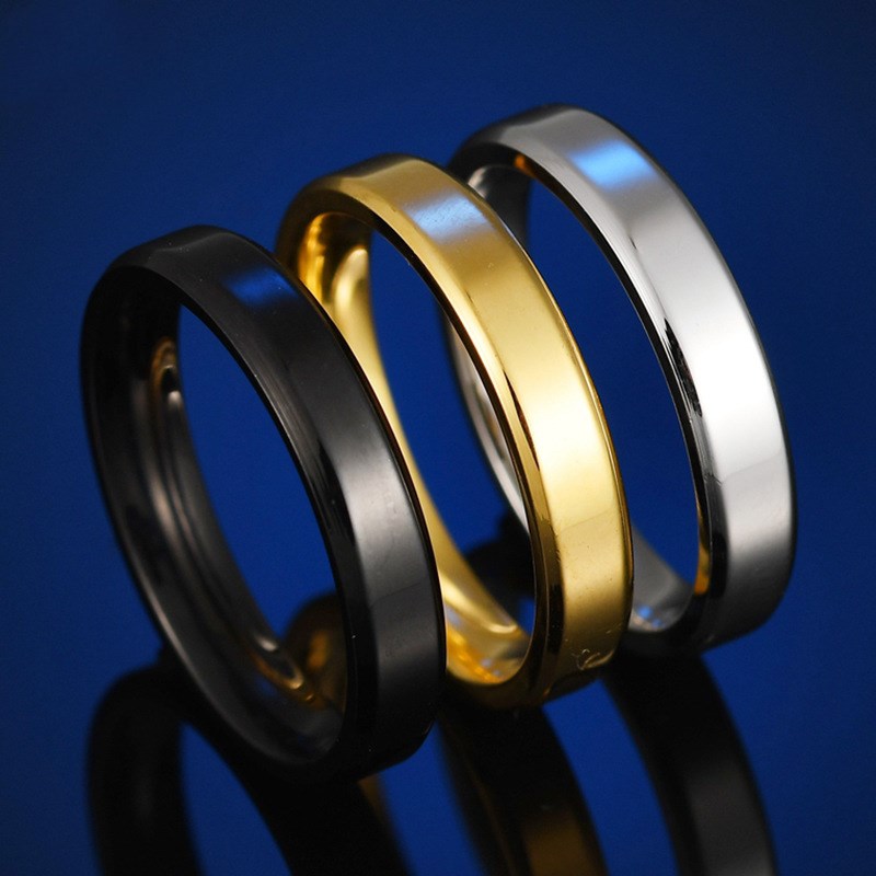 Trinity steel ring on finger lifestyle