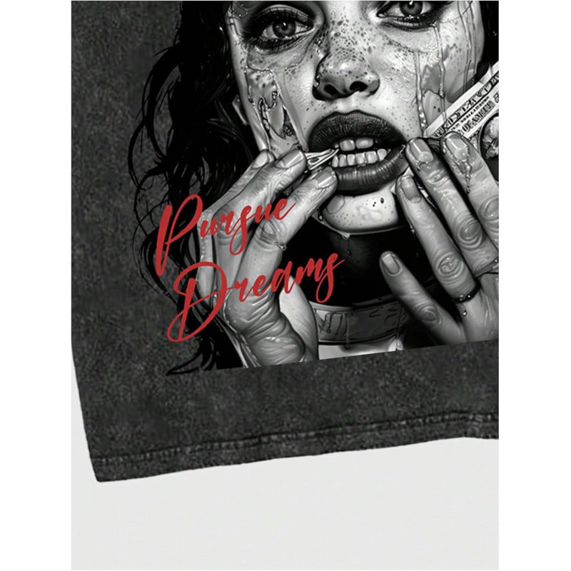 Figure Letter Tee