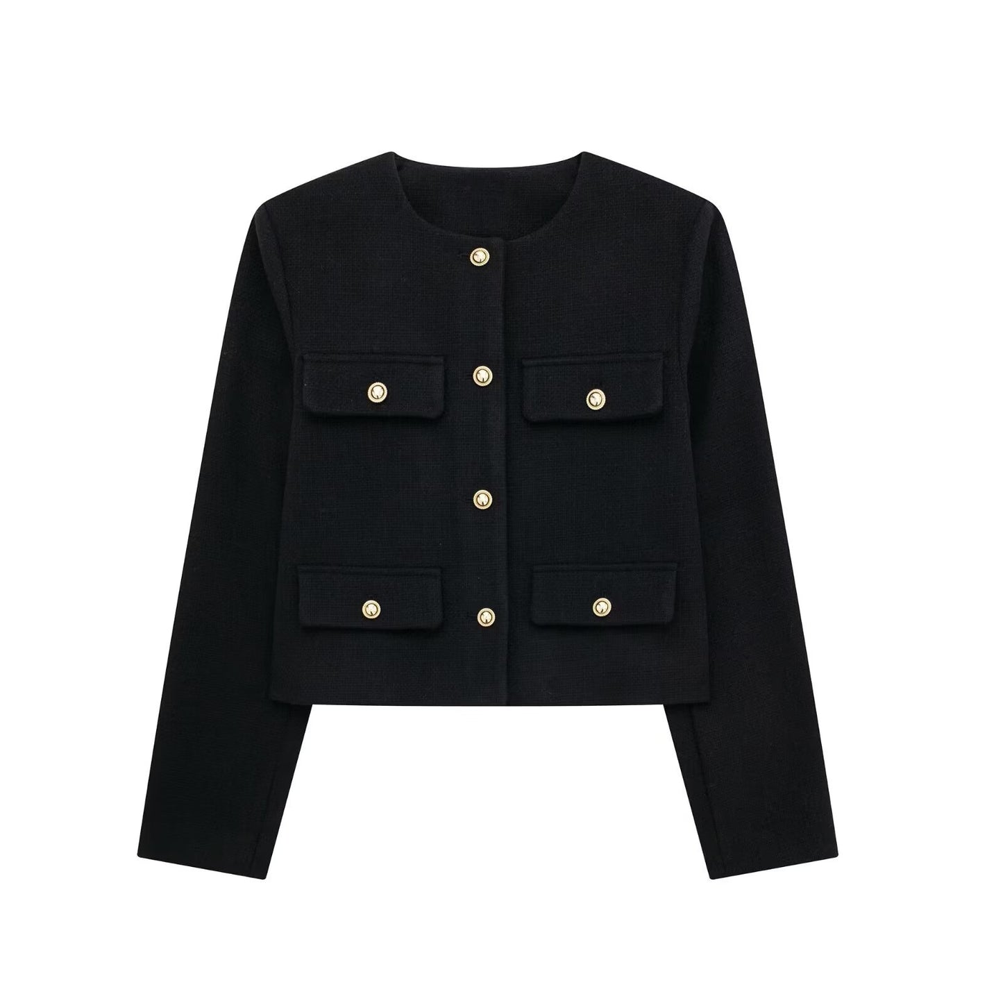 Women's Savile crop blazer fabric close-up