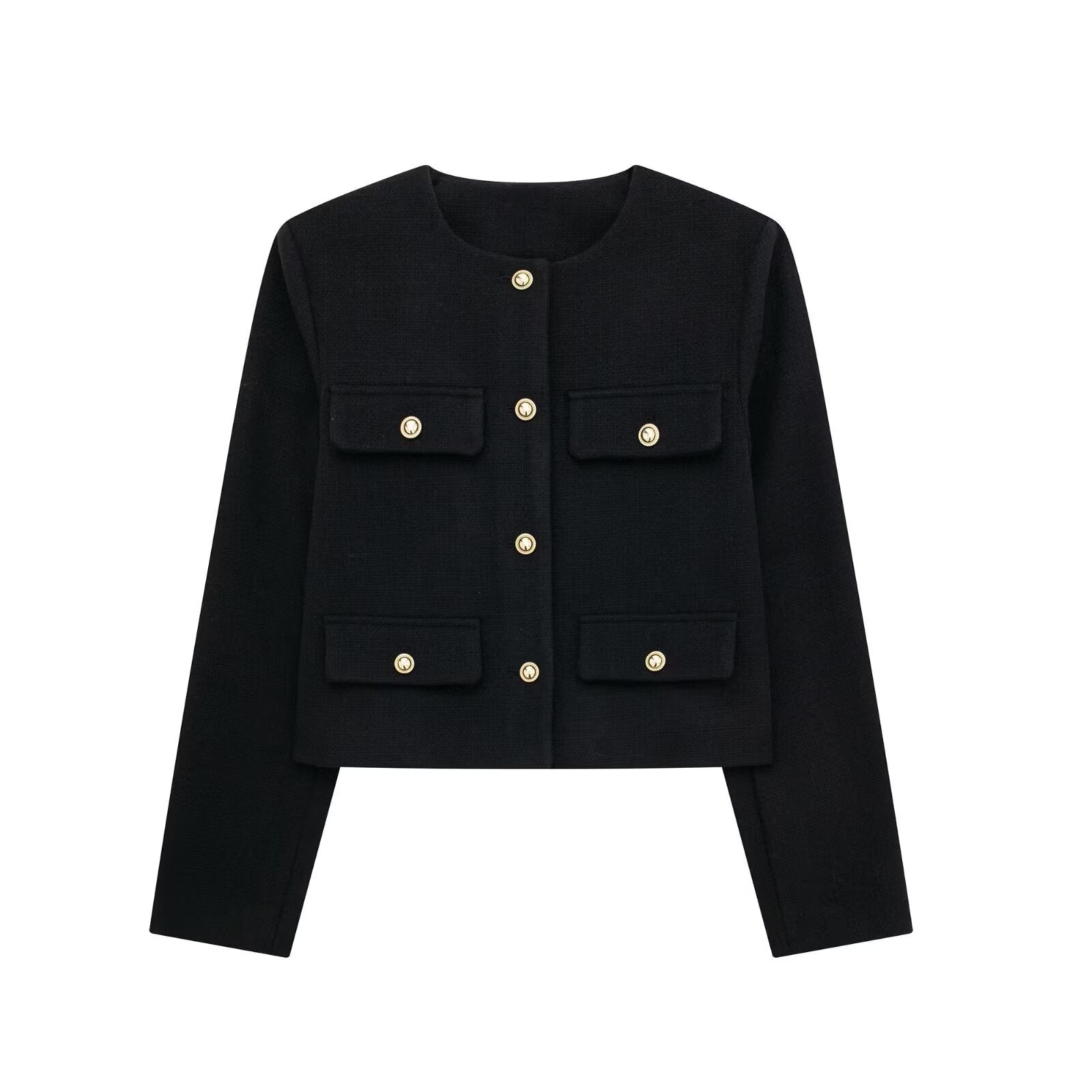 Women's Savile crop blazer fabric close-up