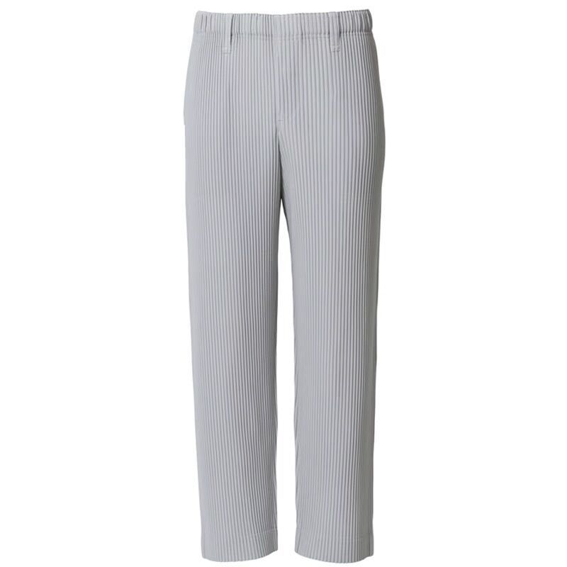 Ribbed cotton pantalon side view
