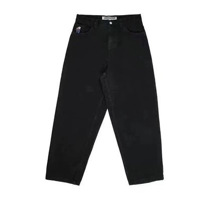 Retro pattern printed pants back view